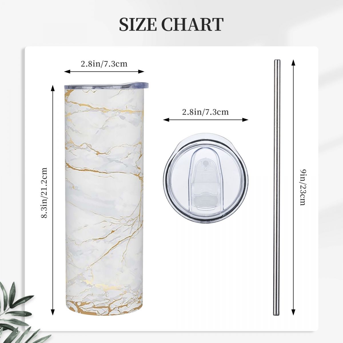 Copo Térmico de Aço Inoxidável - Tumbler 20Oz White avaliação e preço