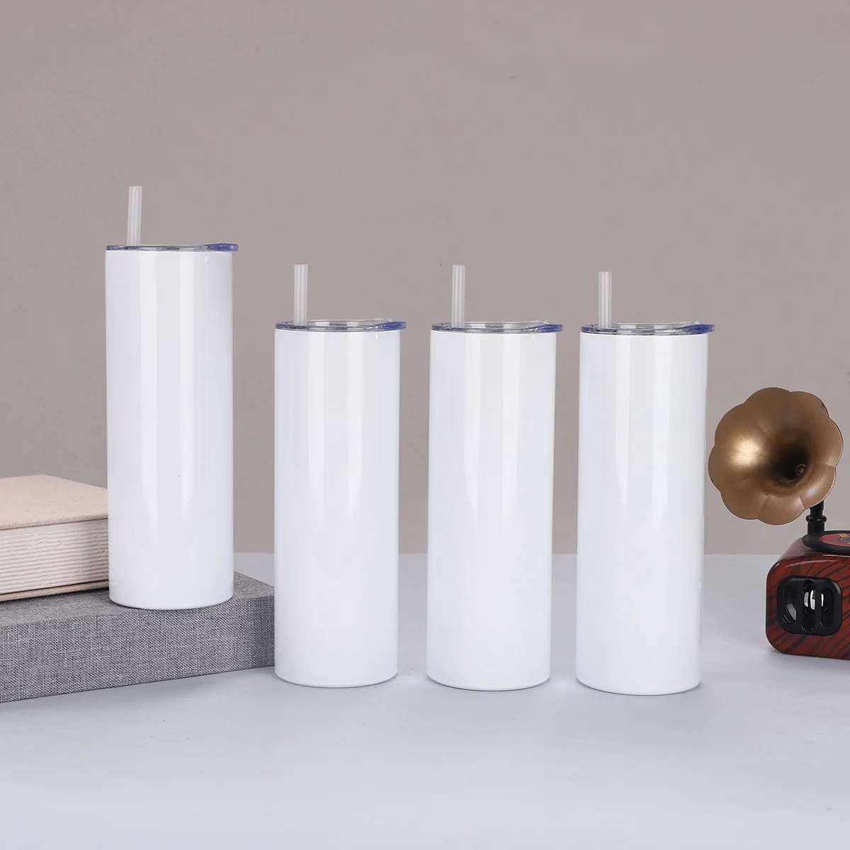 Copo reto de 20oz em aço inoxi - Sublimation Mug White avaliação e preço