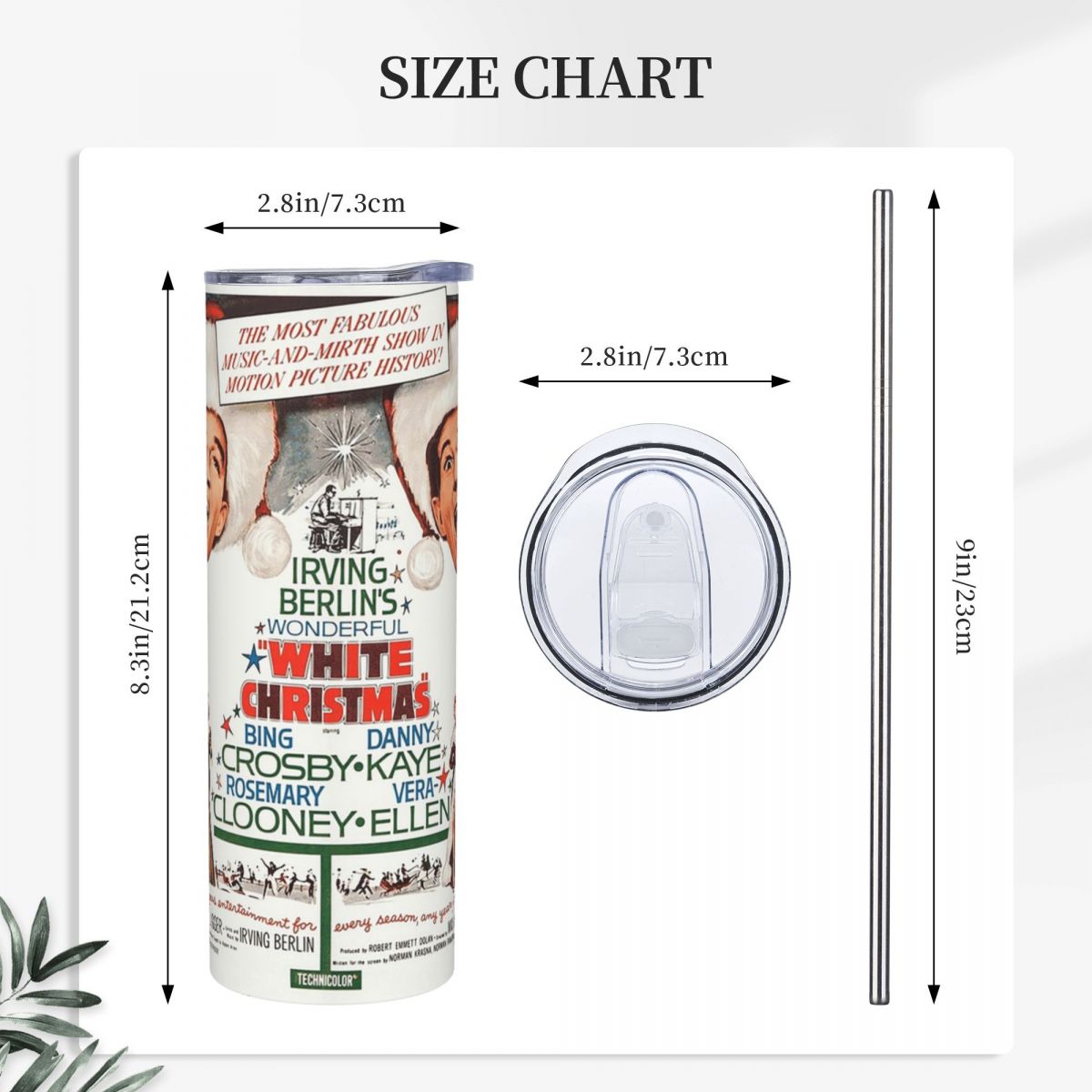 White Christmas - Bing Crosby, - Tumbler 20Oz White avaliação e preço
