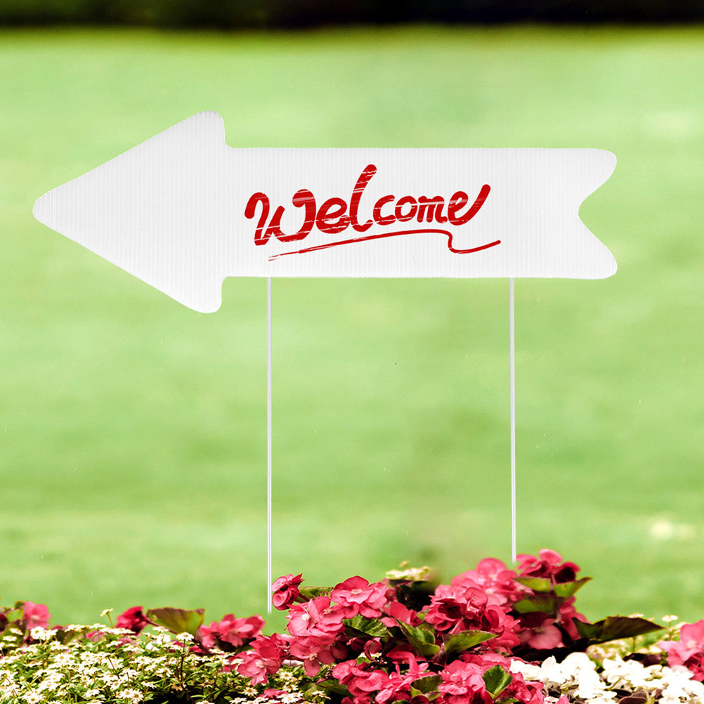 2 unidades de placas de jardim - Yard Sign Blank avaliação e preço