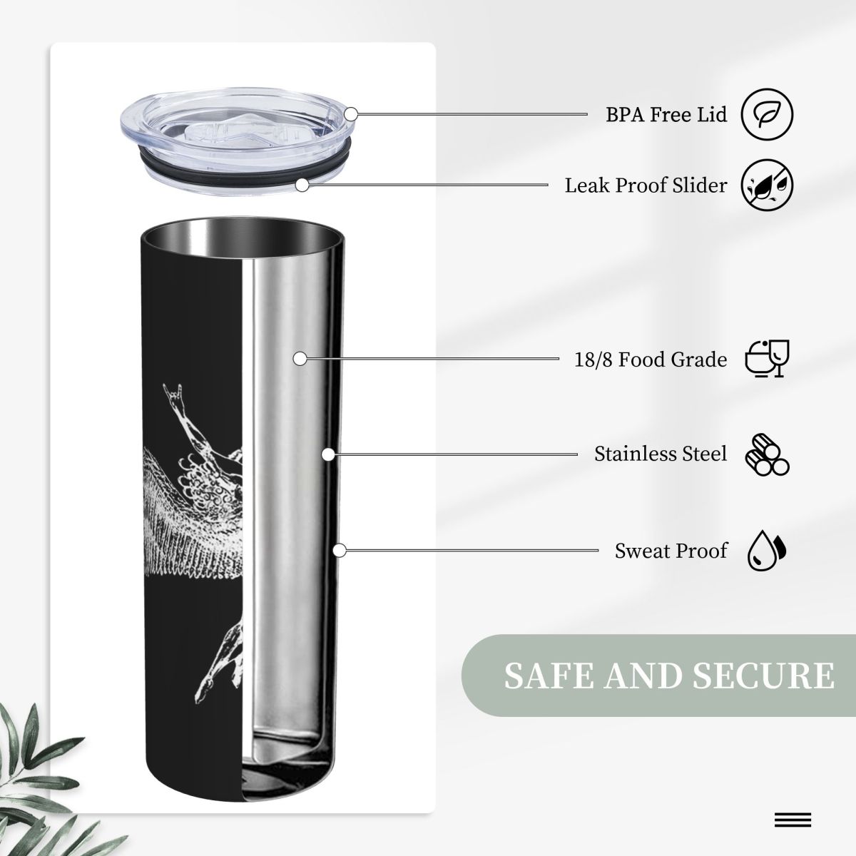 Icarus Throws The Horns - Whit - Tumbler 20Oz White avaliação e preço