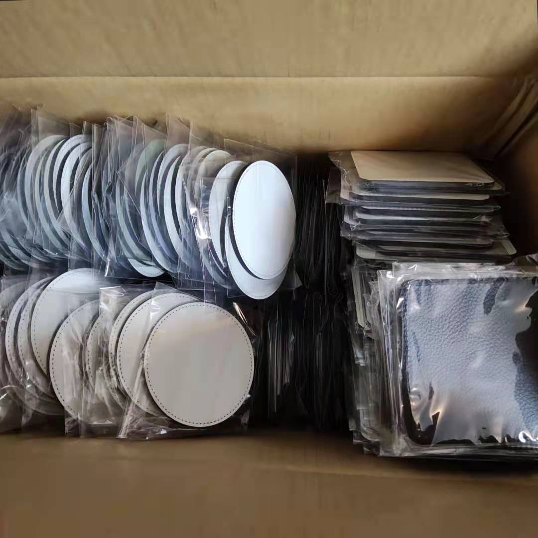 50 unidades/lote 10*10cm Novos - Coaster Sublimation Blank avaliação e preço